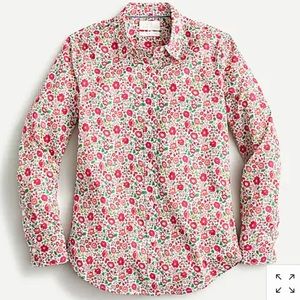 J. Crew Liberty Danjo Floral Slim-fit Blouse NWT